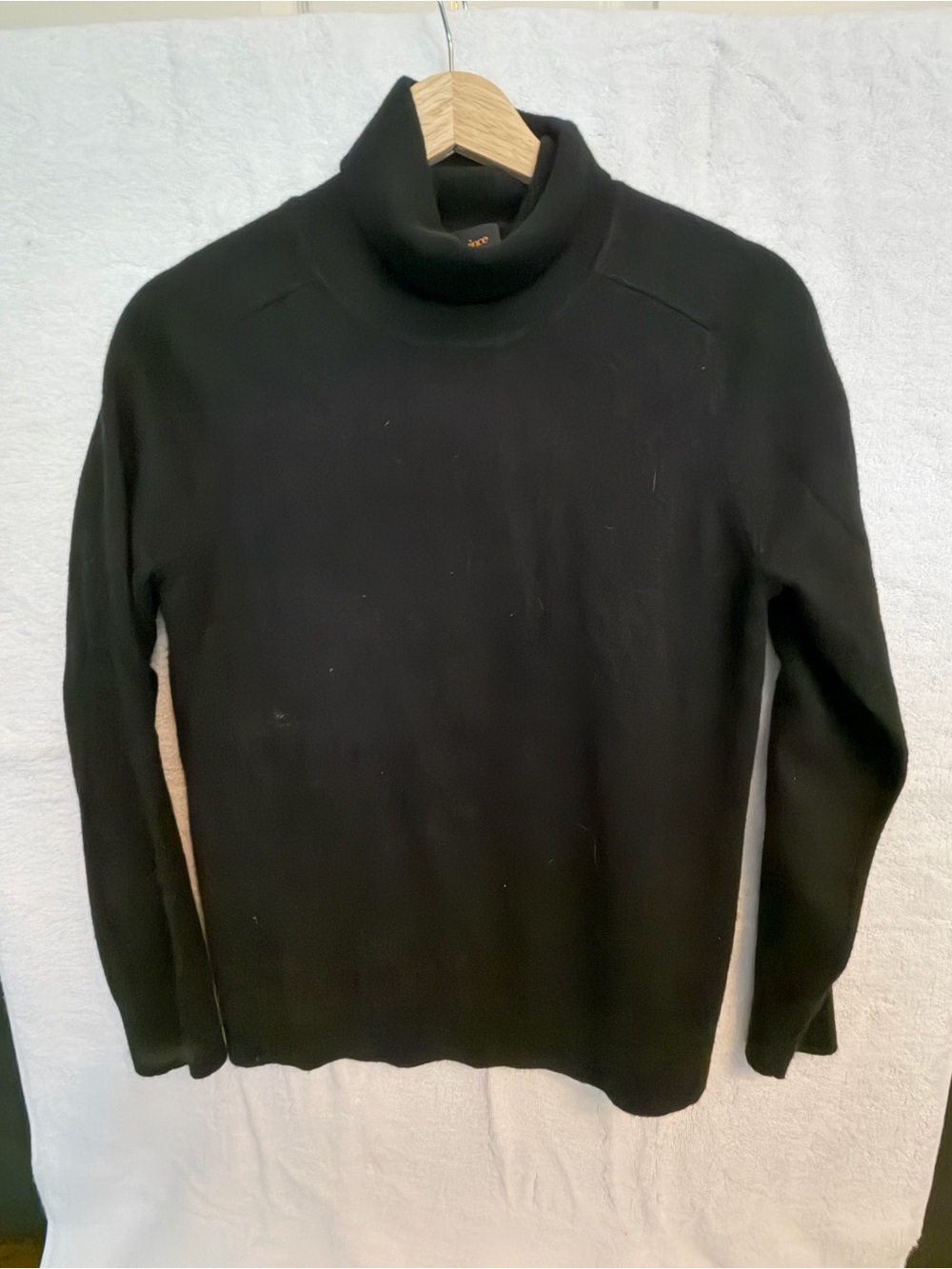 Quince Black Turtleneck Sweater